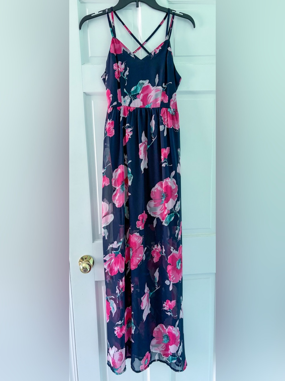 Pink Lily Floral Maxi Dress